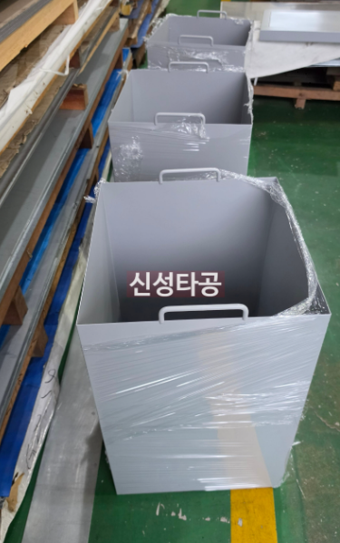 철판 쓰레기통 분리수거함 6