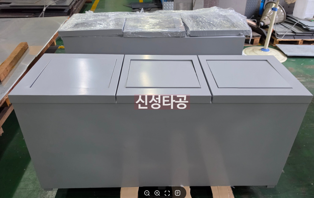철판 쓰레기통 분리수거함 4